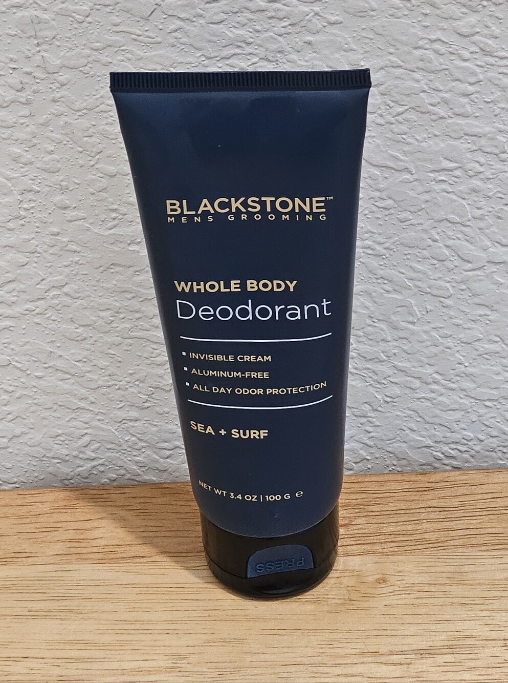 New Blackstone Men's Grooming Whole Body Deodorant Sea + Surf 3.4 oz